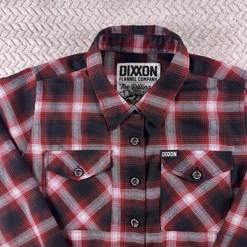 Dixxon Women’s Small ‘The Dillinger’ Red And Black Flannel Rare Sold Out Limited - Picture 4 of 16